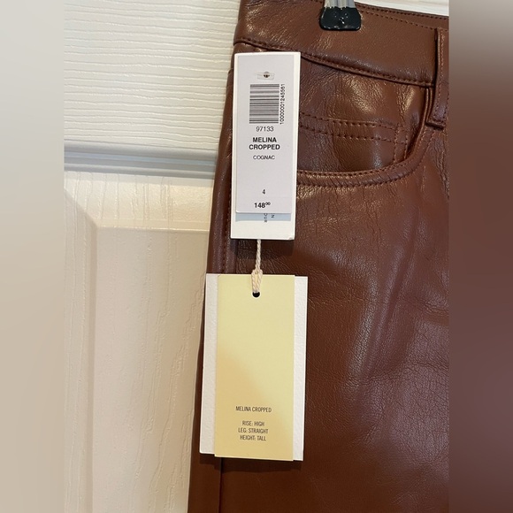 NWT WILFRED MELINA CROPPED faux leather pants - Picture 2 of 7